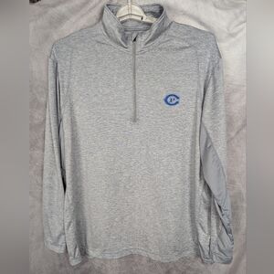 Creighton Nebraska Prep Half Zip Performance Wear Gray Size XL